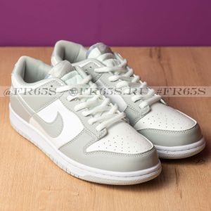 Кроссовки от Nike SB Dunk Low (белый/серый/кожа)