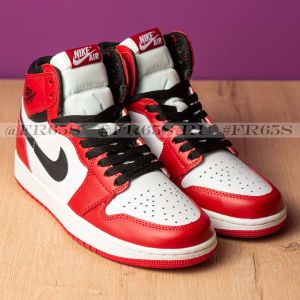 Кроссовки Nike Air Jordan Retro-1 (белый/красный М)
