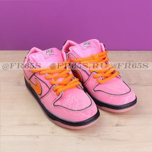 Кроссовки от Nike Dunk Low Pro SB X The Powerpuff Girls (розовый/оранжевый)