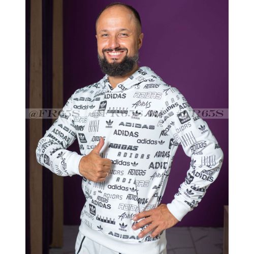 X8756 Толстовка мужская от Adidas (белый)
