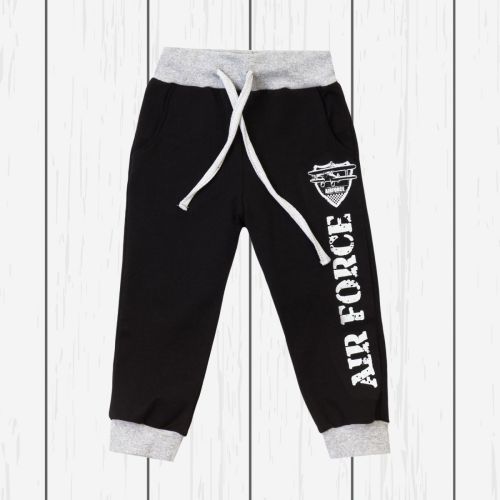 414п/1 Штаны детские (черный-меланж)