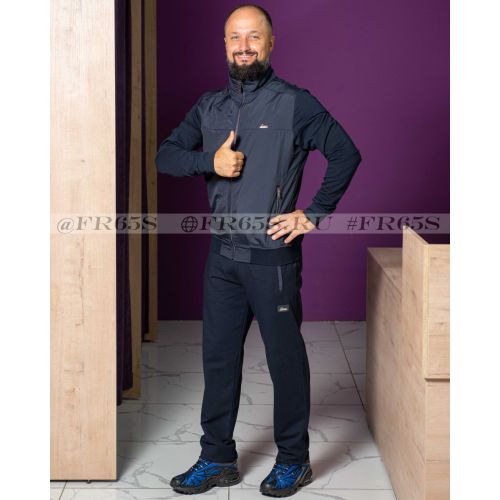 4684 Мужской спортивный костюм (синий)