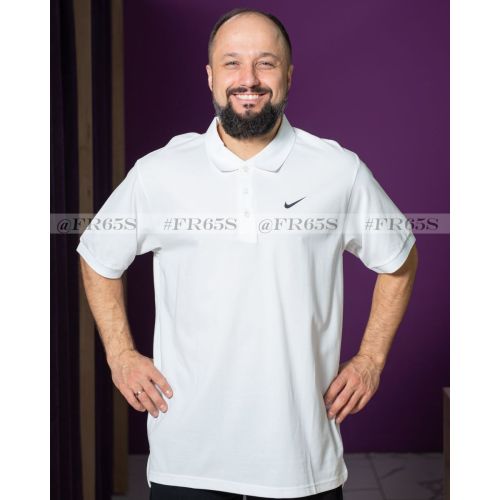 6003 Поло мужское от Nike (белый)