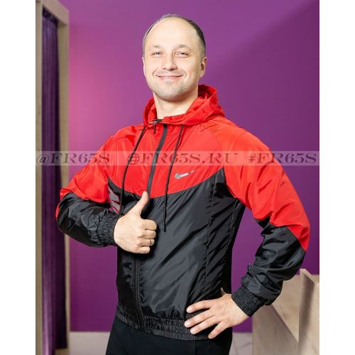 K3623 Ветровка от Nike (красный/чёрный)