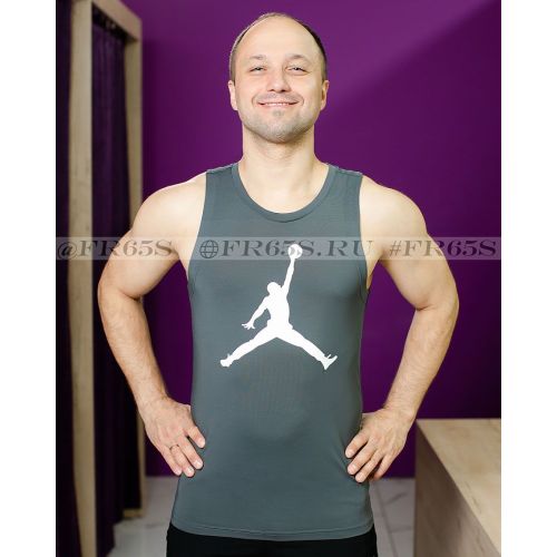 181003 Майка от Jordan (серый)