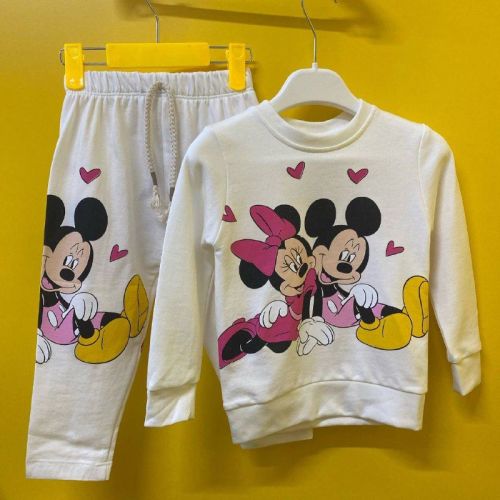 Z1609 Детский костюм лонг штаны (белый)