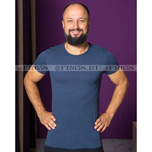 F038/YT Футболка мужская (синий)