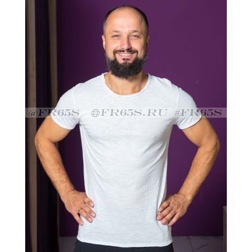 F038/YT Футболка мужская (белый)
