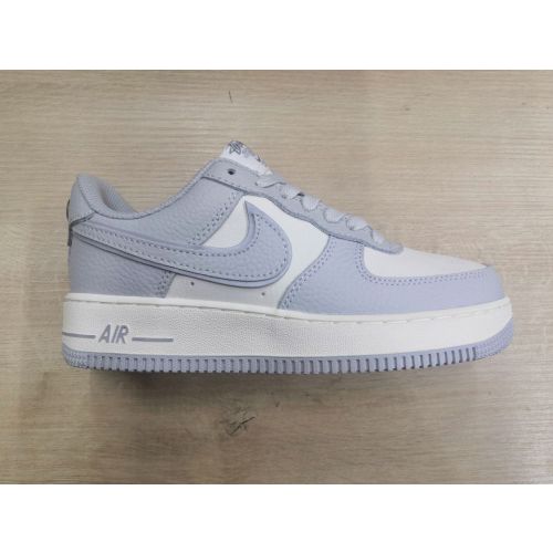 Кроссовки Nike Air Force-1 07 (бежевый/серый)