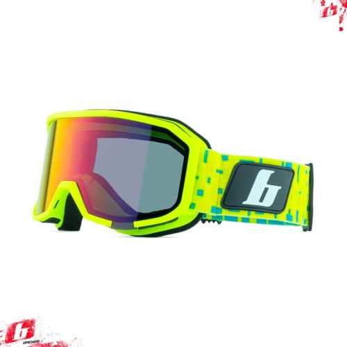 Маска горнолыжная «BRENDA» мод. ASPEN yellow fluo-red revo