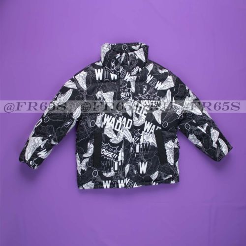 8805 Куртка от Dimevels (черный\белый)