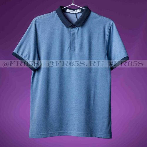 Поло Qwentiny D33506-2-32 (светло-синий)