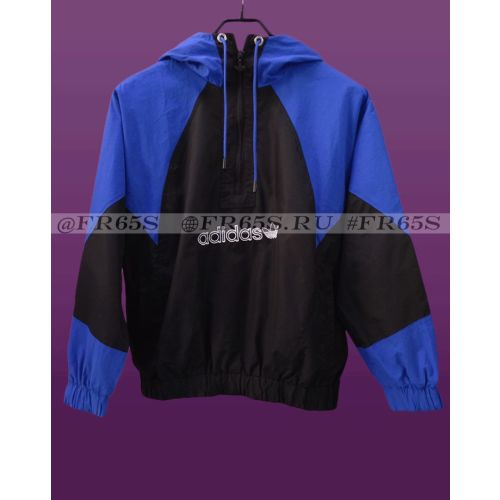 6238 Ветровка Анорак от Adidas (черный/синий)
