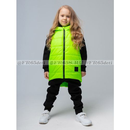 14-58U Жилет детский Bodo (неон зелёный)