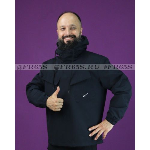 DX0718-010 Ветровка Анорак от Nike (чёрный)