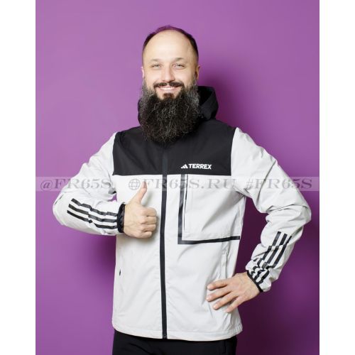 087645-3 Ветровка от Adidas (светло-серый)