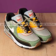 Кроссовки Nike Air Max 90 (серый/зелёный)