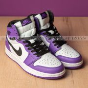 Кроссовки от Nike Air Jordan Retro-1 (белый/фиолетовый)