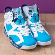 Кроссовки Nike Air Jordan 6 Retro (белый/голубой)