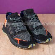 Кроссовки Adidas Nite Jogger (чёрный/серый/оранжевый)