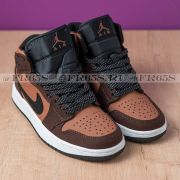 Кроссовки Nike Air Jordan Retro-1 (коричневый)