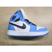 Кроссовки Nike Air Jordan 1 Retro (белый/голубой)