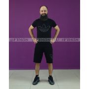 EB0449 Комплект футболка+шорты от Adidas (черный)