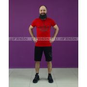 EB0449 Комплект футболка+шорты от Adidas (красный)