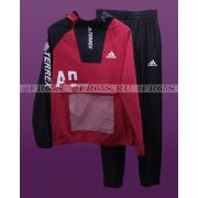 XV0115 Спортивный костюм от Adidas (черный/бордовый)