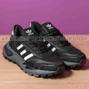 Кроссовки от Adidas ZX 2K Boost (чёрный/серая подошва)
