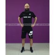 N0603 Комплект футболка+шорты от Nike (черный)