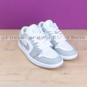 Кроссовки Air Jordan 1 Low (белый/серый)