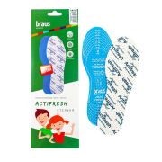 BRAUS Стельки  ACTIFRESH детские (латекс с хлопковой тканью+антибактериальная пропитка)