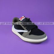 Кроссовки от Jordan 1 Retro «Travis Scott Cactus Jack» (чёрный/хаки)