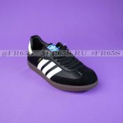 Кроссовки от Adidas Samba (бел/чёрн/сер)