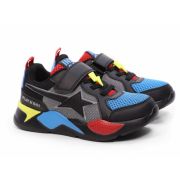 92-035G/10 Кроссовки детские TM«INDIGO KIDS» (черный/голубой)
