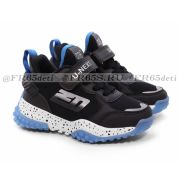 92-321A Кроссовки детские TM«INDIGO KIDS» (чёрный/голубой)