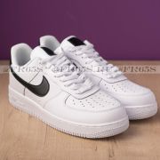 Кроссовки Nike Air Force - 1 (белый/чёрная галка/большой)