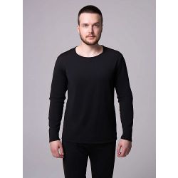 E2463-3 Термо лонгслив STROBBS (чёрный)